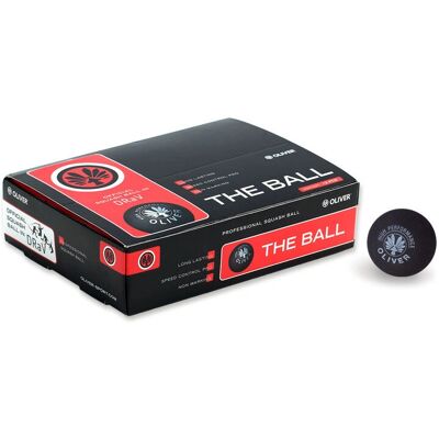 Oliver Sport 90 Squashbollar - Schwarz/Rot Oliver Sport 90 Squashbollar - Schwarz/Rot