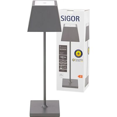 SIGOR - Außen-LED-Tischlampe Anthrazit Touch Dimmer - Tischleuchte SIGOR - Außen-LED-Tischlampe Anthrazit Touch Dimmer - Tischleuchte
