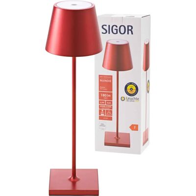 SIGOR Kompakte Akku-Tischleuchte - LED, Dimmbar, 2200K/2700K SIGOR Kompakte Akku-Tischleuchte - LED, Dimmbar, 2200K/2700K