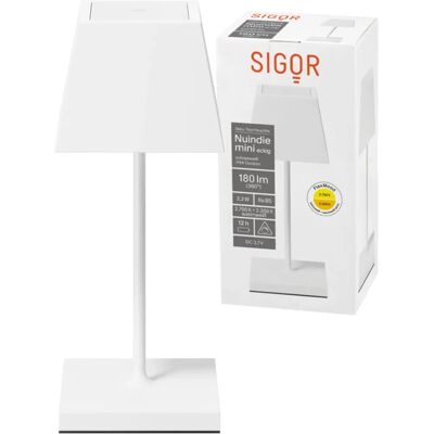 Sigor Nuindie mini 250 mm Schneeweiß - Tischlampe Sigor Nuindie mini 250 mm Schneeweiß - Tischlampe