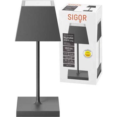 Sigor Nuindie Mini 250 mm Graphitgrau - Tischleuchte Sigor Nuindie Mini 250 mm Graphitgrau - Tischleuchte
