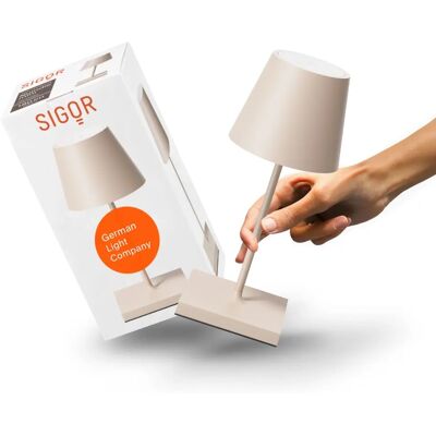 Sigor NUINDIE Mini Lampe de Table Dune Beige Rechargeable - Lampe de Table - Publicité Sigor NUINDIE Mini Lampe de Table Dune Beige Rechargeable - Lampe de Table - Publicité