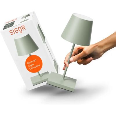 Lampe de table rechargeable Sigor NUINDIE Mini - IP54, 2,2W, Blanc chaud, Dimmable - Publicité Lampe de table rechargeable Sigor NUINDIE Mini - IP54, 2,2W, Blanc chaud, Dimmable - Publicité