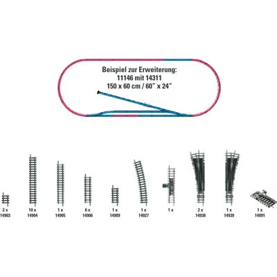 MiniTrix N Gleis-Ergänzungs-Set - Spur N Erweiterung MiniTrix N Gleis-Ergänzungs-Set - Spur N Erweiterung