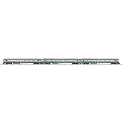 MiniTrix T15639 N Set mit 3 Schnellzug-Passagierwagen - Modellbahnset MiniTrix T15639 N Set mit 3 Schnellzug-Passagierwagen - Modellbahnset