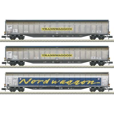 MiniTrix 18297 Set van 3 vrachwagens - Vrachtwagen MiniTrix 18297 Set van 3 vrachwagens - Vrachtwagen