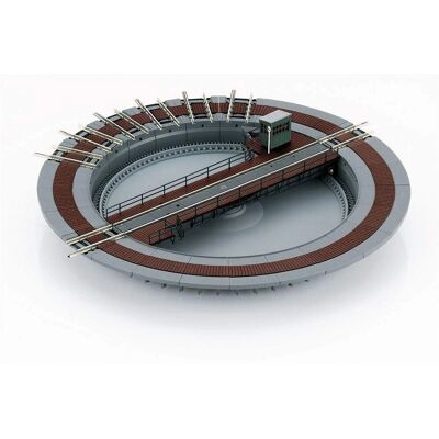 MiniTrix N Drehscheibe mit Bühne - Modellbahn Gleis MiniTrix N Drehscheibe mit Bühne - Modellbahn Gleis