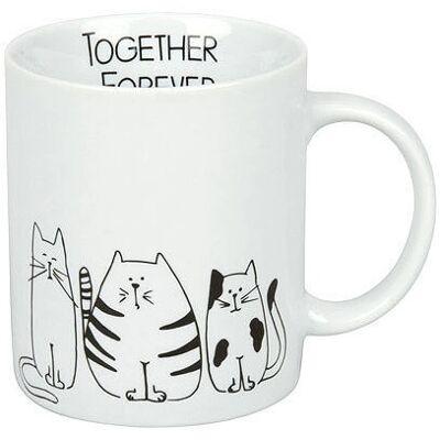 Könitz Porcelain 11 1 002 2075 Mugg - Kaffekopp - Svart & Vit - 6 st Könitz Porcelain 11 1 002 2075 Mugg - Kaffekopp - Svart & Vit - 6 st