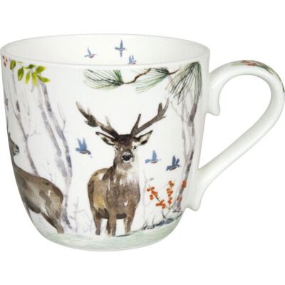 Könitz Porzellan Becher Victoria Lowe - Winter Deer Mehrfarbig - Tasse Könitz Porzellan Becher Victoria Lowe - Winter Deer Mehrfarbig - Tasse