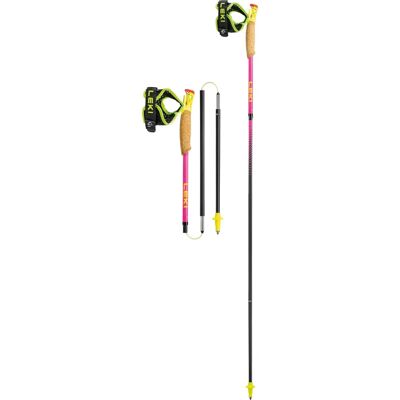 Leki Ultratrail FX One Superlite - Bâtons de Trail - Femmes Rose / Jaune / Carbone - 105cm - Publicité Leki Ultratrail FX One Superlite - Bâtons de Trail - Femmes Rose / Jaune / Carbone - 105cm - Publicité