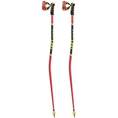 Leki WCR GS 3D Skistöcke - Rot/Schwarz/Gelb Neon - 140cm Leki WCR GS 3D Skistöcke - Rot/Schwarz/Gelb Neon - 140cm