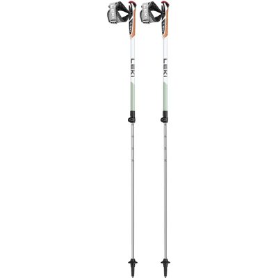 Leki Nordic Walking Stöcke - Verstellbar 100-130cm - Weiß/Grün/Anthrazit Leki Nordic Walking Stöcke - Verstellbar 100-130cm - Weiß/Grün/Anthrazit