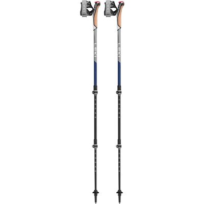 Leki Traveller Carbon - Nordic Wandelen Stokken - Midnightblue Dark Metallic - Light Anthracite - White Leki Traveller Carbon - Nordic Wandelen Stokken - Midnightblue Dark Metallic - Light Anthracite - White