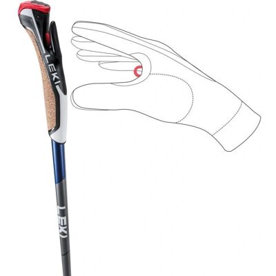 Leki Smart Flash 105 cm Trekové hole - Uhlíkové, Nastavitelné, Unisex Leki Smart Flash 105 cm Trekové hole - Uhlíkové, Nastavitelné, Unisex