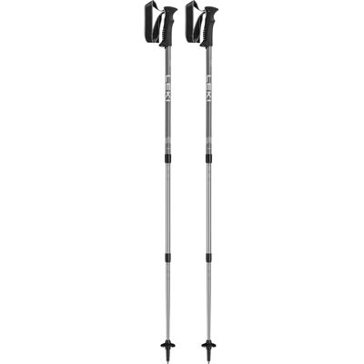 Bastones de Trekking Ajustables Leki Voyager - Unisex - Plata y Blanco Bastones de Trekking Ajustables Leki Voyager - Unisex - Plata y Blanco