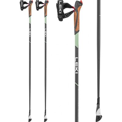 Leki Smart Response Tmavě antracit/zelená/bílá - Turistické hole - 125 cm Leki Smart Response Tmavě antracit/zelená/bílá - Turistické hole - 125 cm