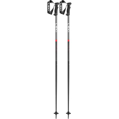 Bastón de esquí Leki QNTM - Negro/Rojo/Gris Claro - Ajustable +8° - Tipo de Esquí Bastón de esquí Leki QNTM - Negro/Rojo/Gris Claro - Ajustable +8° - Tipo de Esquí