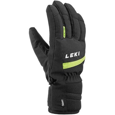 Gants Max Junior Leki Alpino - Confort, Poignet flexible, Softshell - Publicité Gants Max Junior Leki Alpino - Confort, Poignet flexible, Softshell - Publicité