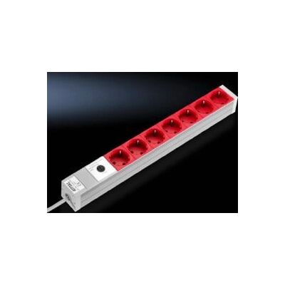 Rittal DK 7240.260 Mehrfachsteckdose - 7 Steckdosen, 2 m, Metall Rittal DK 7240.260 Mehrfachsteckdose - 7 Steckdosen, 2 m, Metall