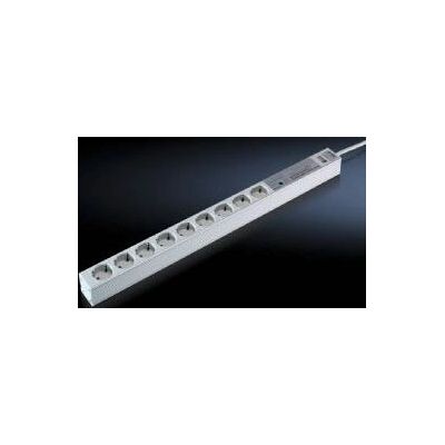 Rittal Multiprise - 9 prises, 2m, Gris - Alimentation électrique Rittal Multiprise - 9 prises, 2m, Gris - Alimentation électrique