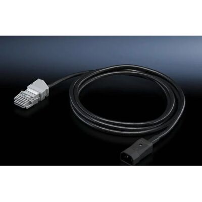 Rittal DK 7856.027 Stromkabel, 3m, IEC C14, Schwarz Rittal DK 7856.027 Stromkabel, 3m, IEC C14, Schwarz
