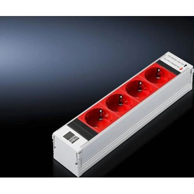 Rittal RAL 7035 Extension électrique - 4 prises en intérieur rouge - Publicité Rittal RAL 7035 Extension électrique - 4 prises en intérieur rouge - Publicité