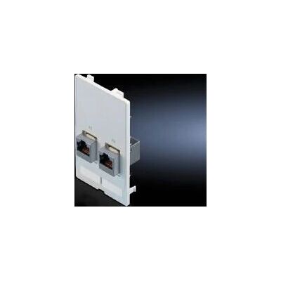 Rittal RJ-45 Steckdose - Weiß - Modulares Schnittstellenklappe für Unterputzmontage Rittal RJ-45 Steckdose - Weiß - Modulares Schnittstellenklappe für Unterputzmontage