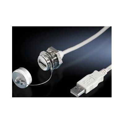 Rittal USB-Verlängerungskabel - 2m, Weiß Rittal USB-Verlängerungskabel - 2m, Weiß