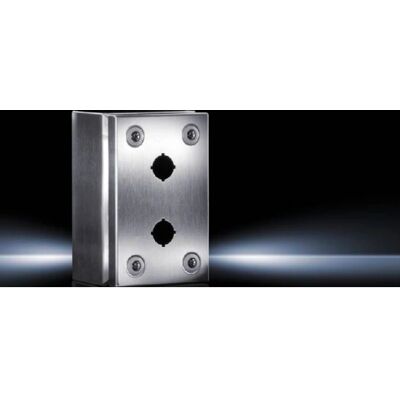 Rittal Edelstahl IP66 Tastergehäuse - 2 Einbaustellen Rittal Edelstahl IP66 Tastergehäuse - 2 Einbaustellen