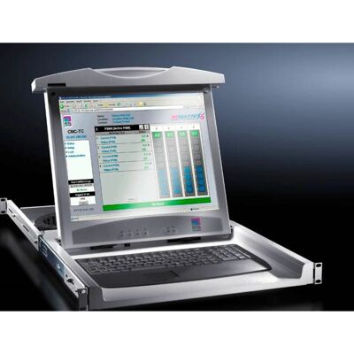 Rittal Rack-Konsole - 17-Zoll Touchscreen, 1280x1024, Grau - Rack-Konsole Rittal Rack-Konsole - 17-Zoll Touchscreen, 1280x1024, Grau - Rack-Konsole