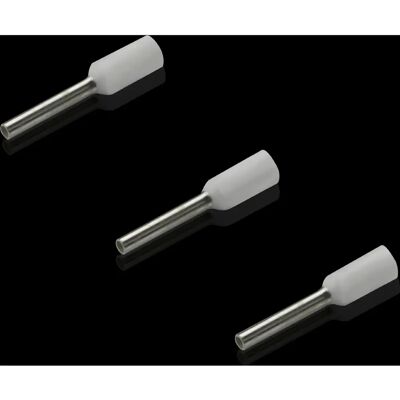 Rittal Terminale di estremità bianca 0,50 mm² 8mm - Wire End Terminal Rittal Terminale di estremità bianca 0,50 mm² 8mm - Wire End Terminal