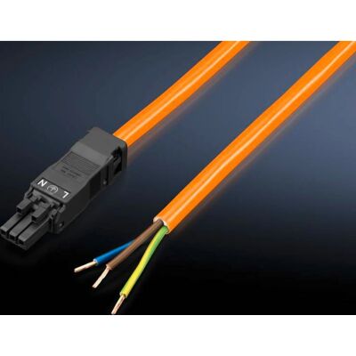 Rittal Oranges Stromkabel - 3-polig 3000mm - Kabel Rittal Oranges Stromkabel - 3-polig 3000mm - Kabel
