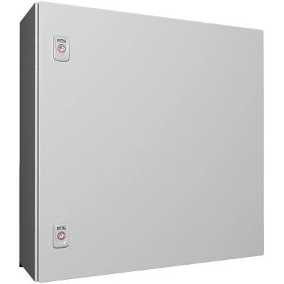 Rittal RAL 7035 Stahlgehäuse - IP66, 1 Tür, 2 Schlösser, 600x600x210 mm Rittal RAL 7035 Stahlgehäuse - IP66, 1 Tür, 2 Schlösser, 600x600x210 mm
