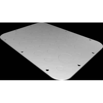 Rittal Hellgraue Edelstahl-Rackplatte - 301x221mm - Rack Plate Rittal Hellgraue Edelstahl-Rackplatte - 301x221mm - Rack Plate