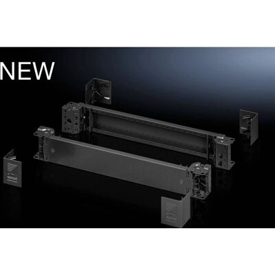Accessoire rack Rittal 8640.007 en acier - Noir, H100mm, 1200mm de large Accessoire rack Rittal 8640.007 en acier - Noir, H100mm, 1200mm de large