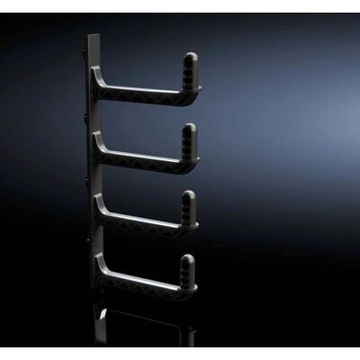 Rittal Rack Kabelbeheer Paneel - 6U Zwart Rittal Rack Kabelbeheer Paneel - 6U Zwart
