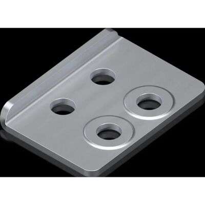 Rittal VX 8660.130 Adapter - Stahlblech für Doppel-Lenkrolle Rittal VX 8660.130 Adapter - Stahlblech für Doppel-Lenkrolle