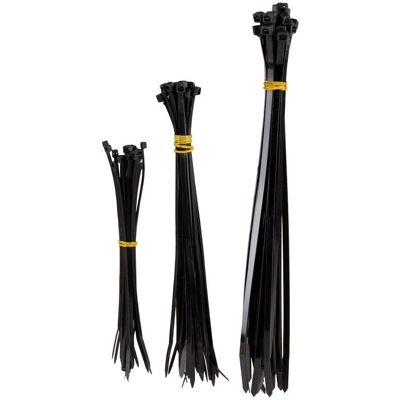 Alca Cable Ties Set - 120 Pcs Assorted UV-Resistant Nylon - - Cable Ties Alca Cable Ties Set - 120 Pcs Assorted UV-Resistant Nylon - - Cable Ties
