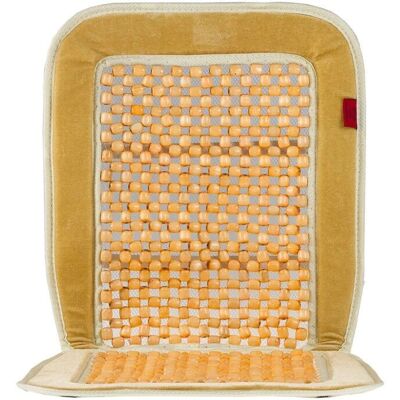 HEYNER - 709200 - Beige - houten kralen - Zitkussen HEYNER - 709200 - Beige - houten kralen - Zitkussen