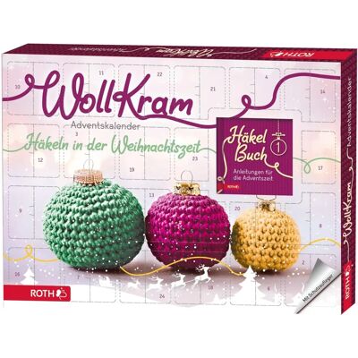 ROTH Wollkalender - 24 Knäuel, Häkelnadel, Anleitung - Adventskalender ROTH Wollkalender - 24 Knäuel, Häkelnadel, Anleitung - Adventskalender