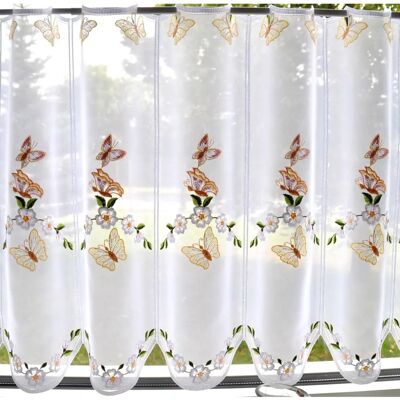 Stickereien und Textilien Plauen Schmetterling Gardinen - Transparent, 95cm x 30cm Stickereien und Textilien Plauen Schmetterling Gardinen - Transparent, 95cm x 30cm