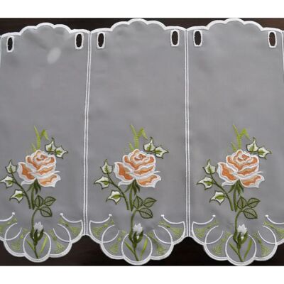 Stickereien und Textilien Plauen Nadia Rosen Voile Gardine - Vorhänge Stickereien und Textilien Plauen Nadia Rosen Voile Gardine - Vorhänge
