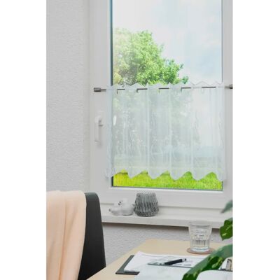 Plauen "Lina" Gardinenpaneel - Halbtransparent, 35cm x 95cm, Weiß Plauen "Lina" Gardinenpaneel - Halbtransparent, 35cm x 95cm, Weiß