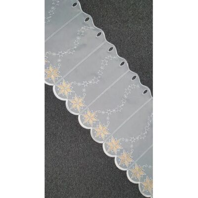 Stickereien Plauen Sternenglanz Winterliche Gardine - Curtain Stickereien Plauen Sternenglanz Winterliche Gardine - Curtain