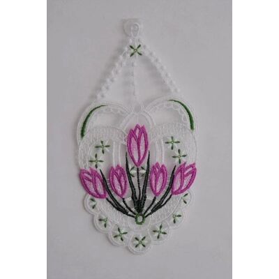 Marke Modell Frühlingsstickerei Fensterbild - Fensterbild Marke Modell Frühlingsstickerei Fensterbild - Fensterbild