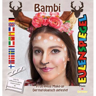 Eulenspiegel 203309 - Kit de Maquillage Bambi - 4 Couleurs, Vegan, pour Masques Eulenspiegel 203309 - Kit de Maquillage Bambi - 4 Couleurs, Vegan, pour Masques