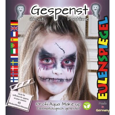Eulenspiegel 204726 - Set di motivi: fantasma / pagliaccio - Make-up Eulenspiegel 204726 - Set di motivi: fantasma / pagliaccio - Make-up