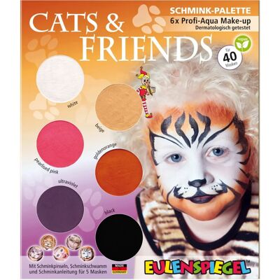 Eulenspiegel 207055 - Schmink-Palette Cats & Friends - Kinderschminke Eulenspiegel 207055 - Schmink-Palette Cats & Friends - Kinderschminke