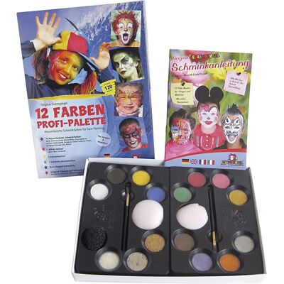 Eulenspiegel 76131 Peinture pour visage - Professionnelle, 12 couleurs Eulenspiegel 76131 Peinture pour visage - Professionnelle, 12 couleurs