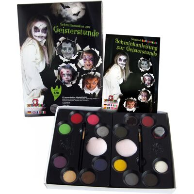 Eulenspiegel 212066 - Gesichtsbemalungs-Set für Geisterstunde - Vegan, 120 Masken Eulenspiegel 212066 - Gesichtsbemalungs-Set für Geisterstunde - Vegan, 120 Masken